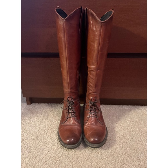 Shoes - Spanish Style Brown Leather Riding Boots